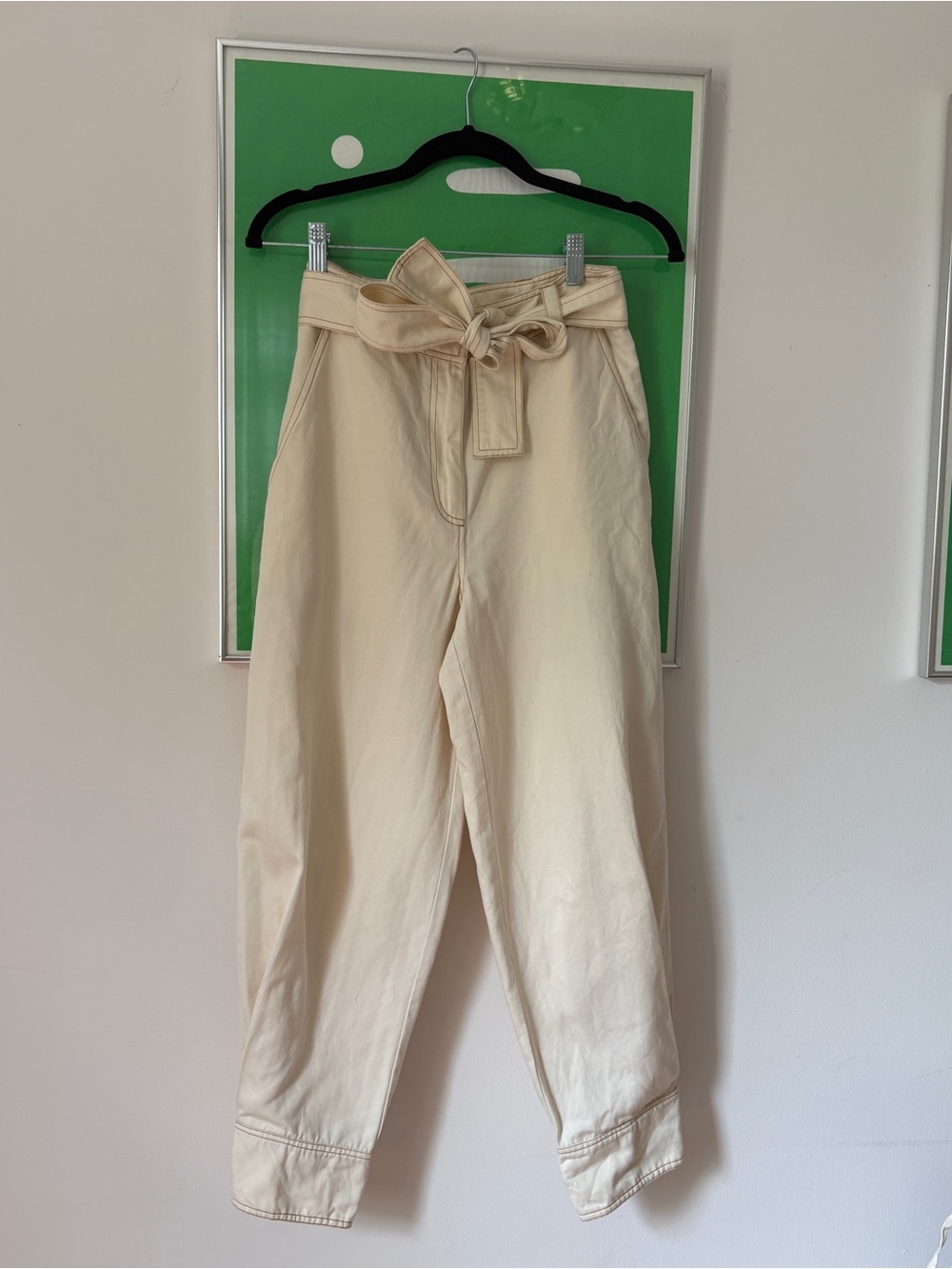 Ulla Johnson women’s fleet pants cream size 4